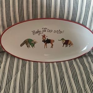 NWOT Baby it’s cold outside. Small oval serving dish.